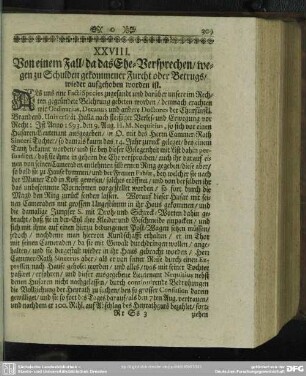 XXVIII. [Responsum Juris, In Causa Matrimoniali]