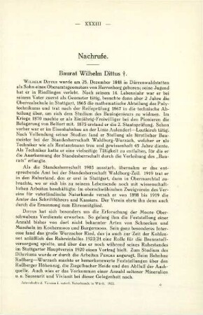 Baurat Wilhelm Dittus ✝