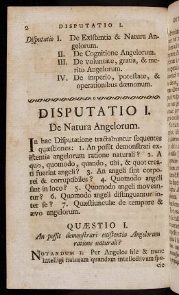 2-167, Disputatio I.