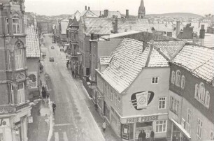 Lange Straße, Blick vom Lippischen Hof nach Norden. Detmold