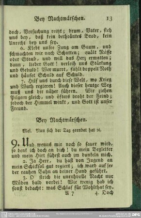 Bey Nachtmärschen