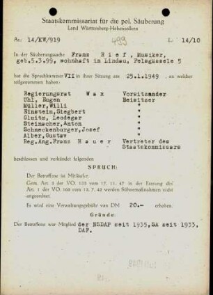 Rief, Franz