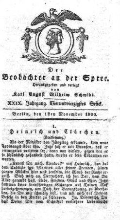 44. Stueck, 1. November 1830