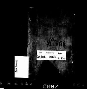Gerichtshandels- und Konsensbuch von Klötitz, Bd. 3