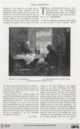 The international exhibition of modern decorative art at Turin: the English section