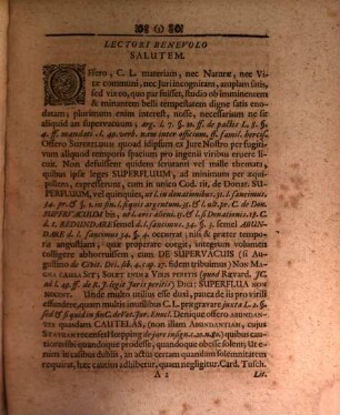 Diss. ... de iure superflui et cautela abundanti