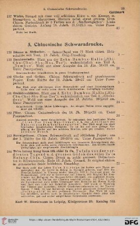 5. Chinesische Schwarzdrucke (Nr. 178-184)