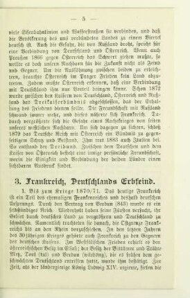 3. Frankreich, Deutschlands Erbfeind