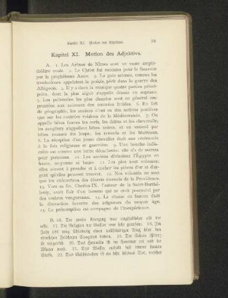 Kapitel XI. Motion des Adjektivs.