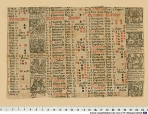 [Einblattdruck-Kalender auf das Jahr 1532]