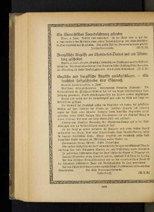 Französische Angriffe am Chemin=des=Dames und am Winterberg gescheitert.