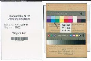 Entnazifizierung Leo Weyers , geb. 28.01.1902 (Kaufmann)