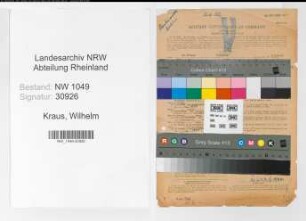 Entnazifizierung Wilhelm Kraus , geb. 24.06.1913 (Arzt)