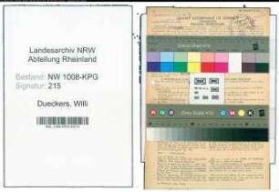 Entnazifizierung Willi Dueckers , geb. 30.08.1910 (Arbeiter)