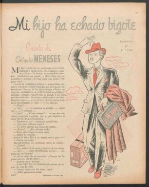 Mi hijo ha echado bigote : Cuento