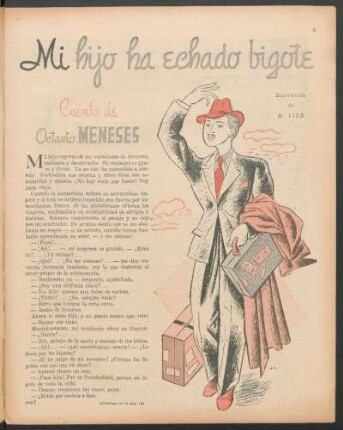 Mi hijo ha echado bigote : Cuento