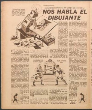 Nos habla el dibujante : Cada hombre encierra un mundo de problemas