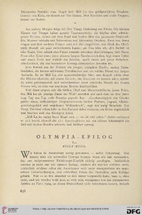 8: Olympia-Epilog