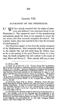 Chapter VIII. Navigation of the Phoenicians.