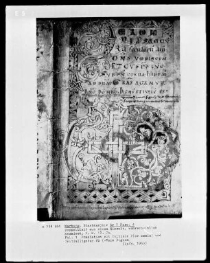 Doppelblatt aus einem Missale, folio 1
