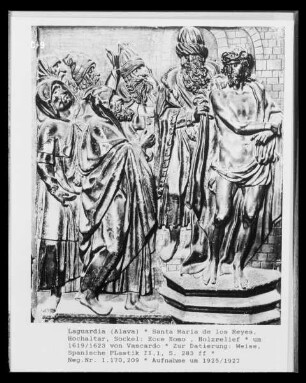 Hochaltar, Sockelgeschoss: Ecce homo