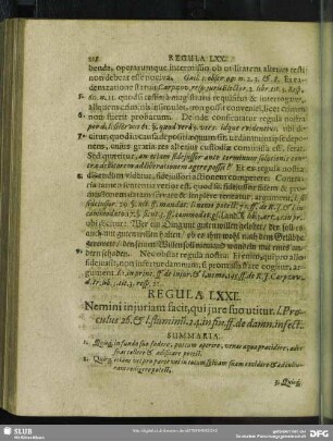 Regula LXXI. Nemini injuram facit, qui jure suo utitur