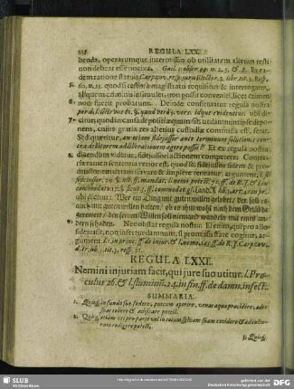 Regula LXXI. Nemini injuram facit, qui jure suo utitur