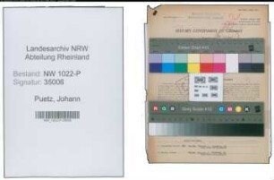 Entnazifizierung Johann Puetz , geb. 08.12.1890 (Bahnbeamter)