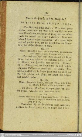 Ein und fünfzigstes Kapitel. Bisse und Stiche giftiger Thiere
