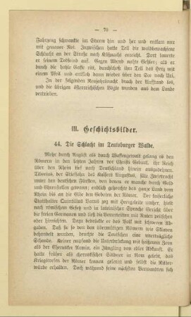 III. Geschichtsbilder