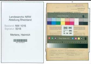 Entnazifizierung Heinrich Mertens , geb. 14.04.1890 (Stadtinspektor)
