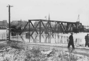 Hochwasser 1955 am Oberrhein