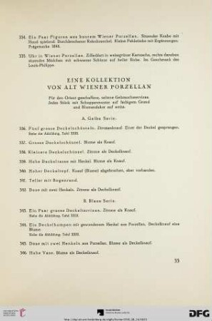 Eine Kollektion von alt Wiener Porzellan (Nr. 336-410)