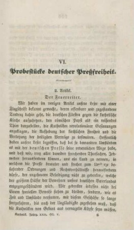 105-118 Probestücke deutscher Preßfreiheit : zweiter Artikel