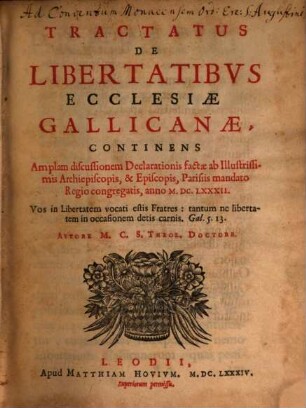 Tractatus de libertatibus ecclesiae gallicanae