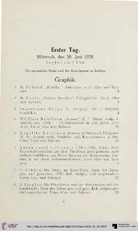 Graphik (Nr. 1-10)