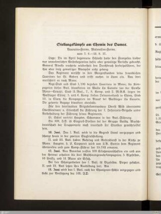Stellungskämpfe am Chemin des Dames