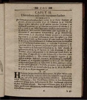 Caput II. Usus coloris in diversis hominum statibus