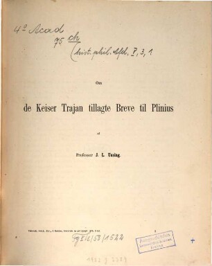 Det Kongelige Danske Videnskabernes Selskabs skrifter. Historisk og filosofisk afdeling = Section des lettres : = Mémoires de l'Académie Royale des Sciences et des Lettres de Danemark. 5. R., 3. 1869