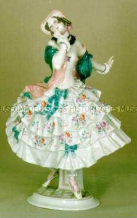 Porzellanfigur einer Tänzerin