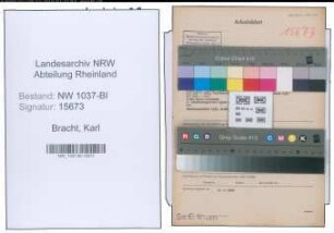 Entnazifizierung Karl Van Bracht , geb. 18.06.1893 (Optiker)
