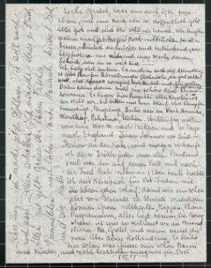 Brief von Hannah Höch und Til Brugmann an Grete König