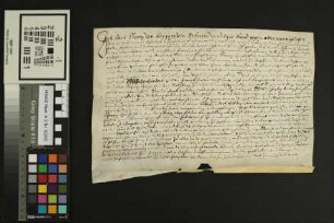 Hechtsheim: Kaufbrief der Molsbergischen Güter zu Hechtsheim
