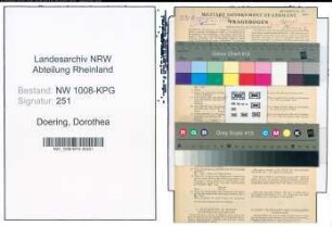 Entnazifizierung Dorothea Doering , geb. 18.10.1911 (Lehrerin)