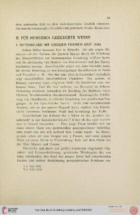 1. Sittenbilder mit grossen Figuren (seit 1536)