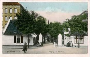 Schönefeld. Eingang zum Friedhofe