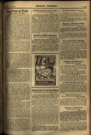 Zweite Ausgabe vom Montag, den 13. Mai 1935.