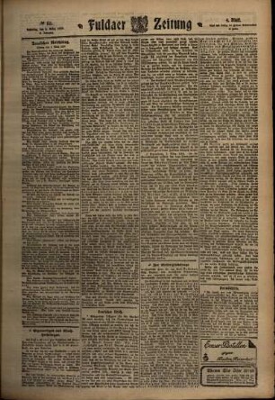 Vierte Ausgabe vom Samstag, den 05. März 1910.