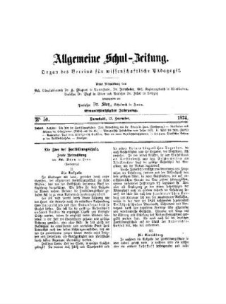 Die Idee der Fortbildungsschule : (Fortsetzung)