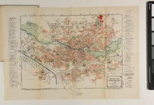 Plan der Stadt NÜRNBERG 1896.